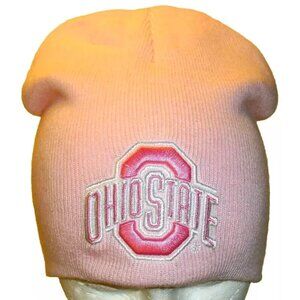 Ohio State Buckeyes University Womens Girls Pink Winter Hat Beanie cap New Ncaa